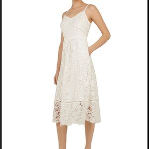 Ted Baker Valens White Bridal Shower Dress NWT size US 6 (Ted Baker 2) Lace Midi